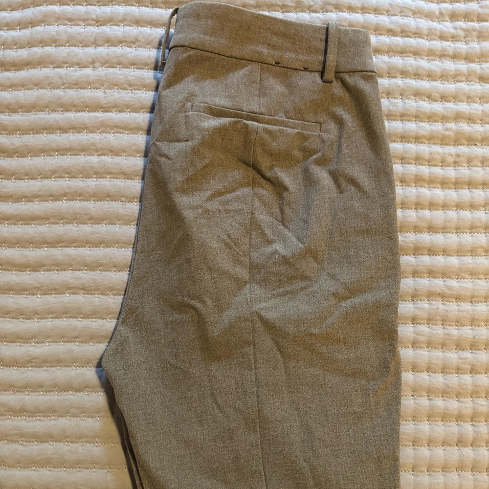 J. Crew Light Gray Full-Length Pants
